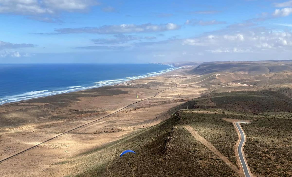 Restitution flight over Eagles Nest, Morocco